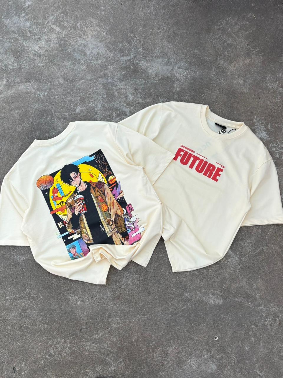 Tokyo Anime Graphic Print Relaxed Fit Drop Shoulder Streetwear Tee