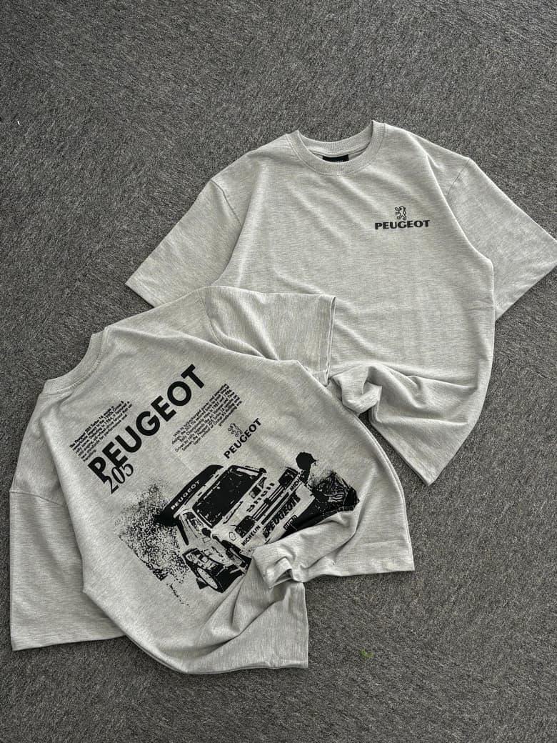 Peugeot 205 Turbo 16 Oversized Grey Tee