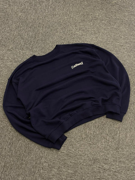 "World Is Yours" Oversized Navy Sweatshirt