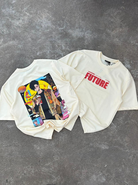 Tokyo Anime Graphic Print Relaxed Fit Drop Shoulder Streetwear Tee