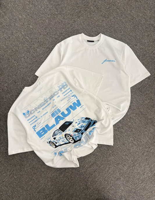 Ferrari F40 "Blauw" Experimental Oversized Tee