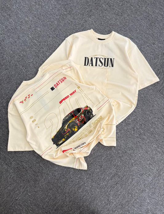 Datsun 240Z "Speed Way" Oversized Cream Tee