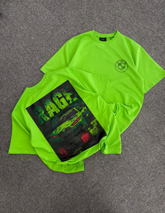 BMW "Rage" M-Series Oversized Neon Green Tee