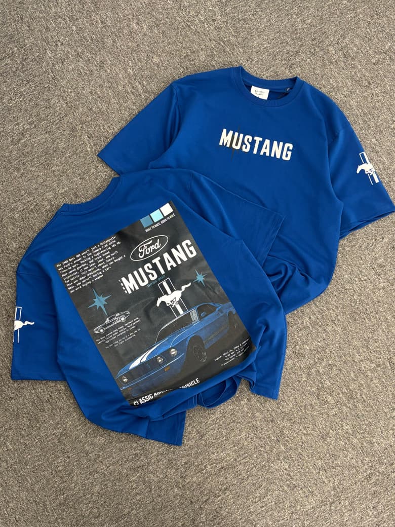 Ford Mustang "Boss 302" Oversized Royal Blue Tee