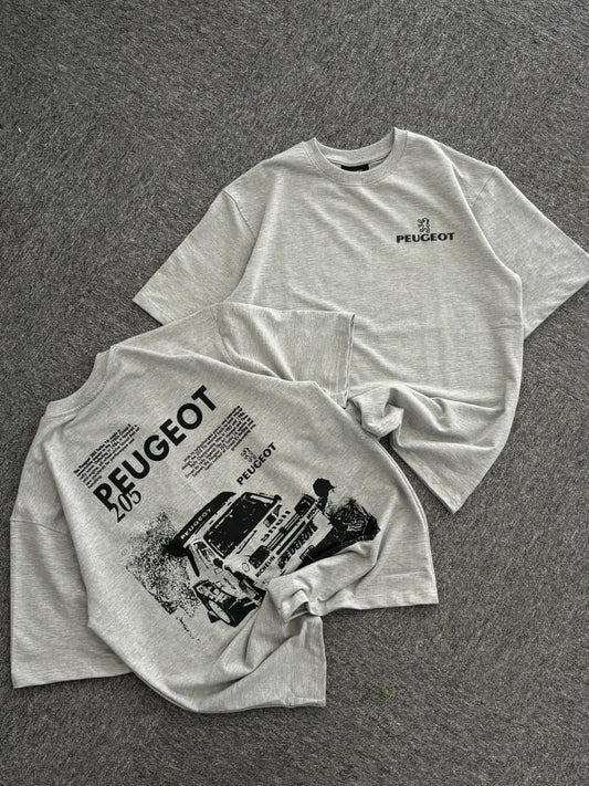 Peugeot 205 Turbo 16 Oversized Grey Tee