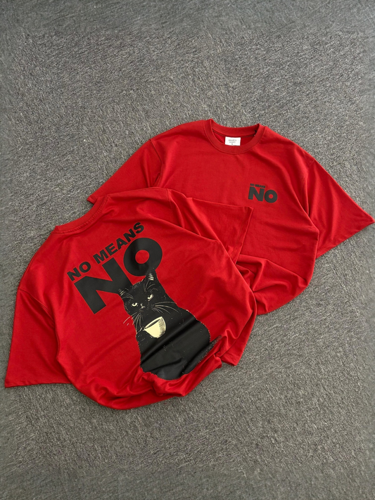 The "No Means No" Oversized Statement Tee